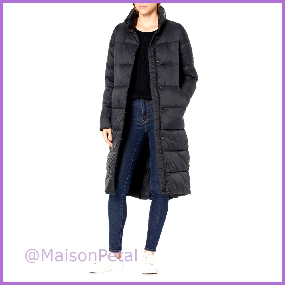 Lightweight Water-resistant Longer Length Cocoon Puffer Coat